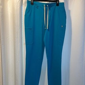 Figs Teal Yola Skinny Scrub Pants (MEDIUM TALL)